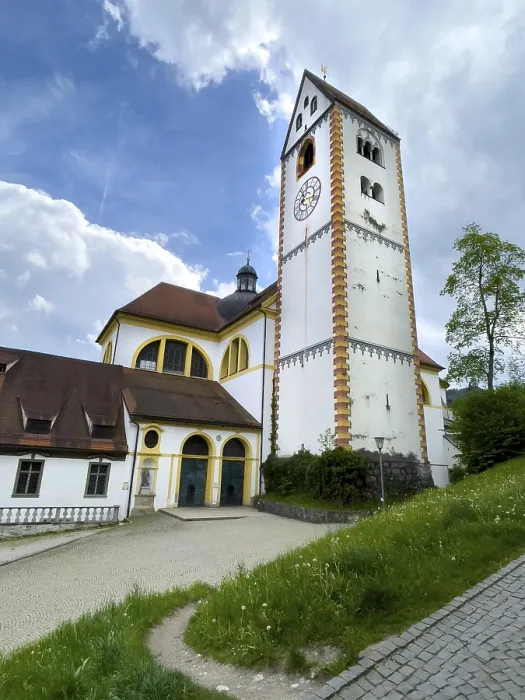Gerahmter Druck : Uhrturm des Benediktinerklosters St. Gerahmter Druck : Uhrturm des Benediktinerklosters St.