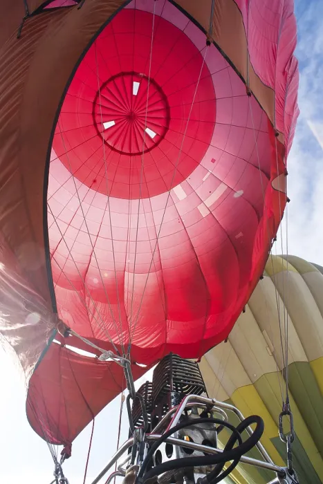 Gerahmter Druck : Ballon und Brenner schließen. Gerahmter Druck : Ballon und Brenner schließen.