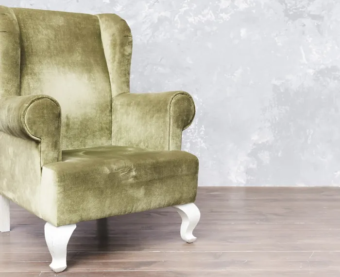 Gerahmter Druck : Bequemer Sessel. Gerahmter Druck : Bequemer Sessel.