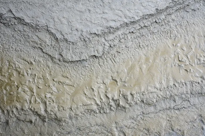 Gerahmter Druck : Nahansicht, Textur des Matschflachens. Gerahmter Druck : Nahansicht, Textur des Matschflachens.