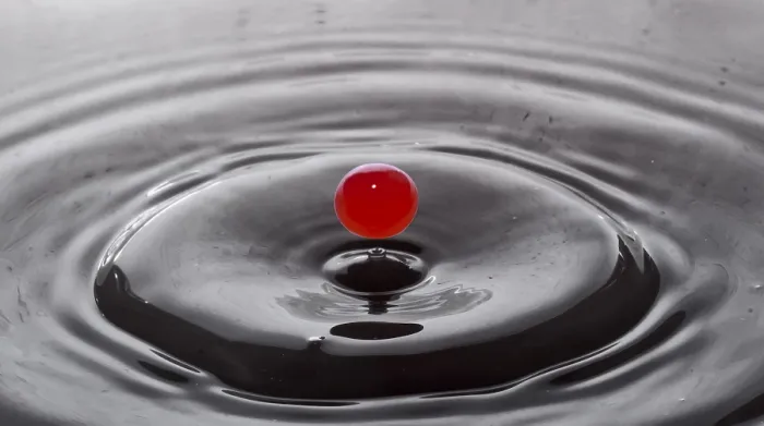 Gerahmter Druck : Nahansicht von Wassertröpfchen. Gerahmter Druck : Nahansicht von Wassertröpfchen.