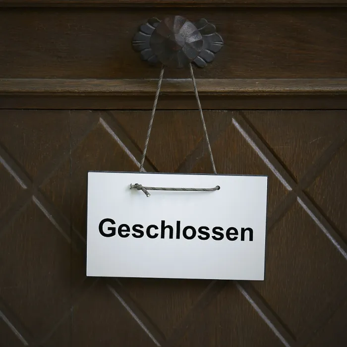 Gerahmter Druck : Closed Gerahmter Druck : Closed