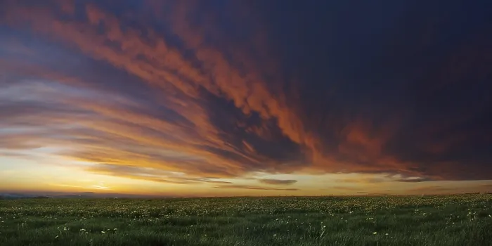 Gerahmter Druck : Wolkenfront nähert sich. Gerahmter Druck : Wolkenfront nähert sich.