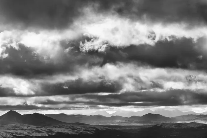 Gerahmter Druck : Wolkenatmosphäre in den Bergen. Gerahmter Druck : Wolkenatmosphäre in den Bergen.