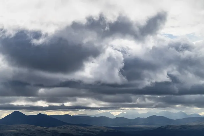 Gerahmter Druck : Wolkenatmosphäre in den Bergen. Gerahmter Druck : Wolkenatmosphäre in den Bergen.