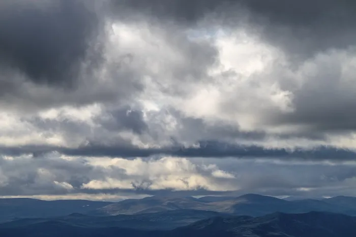 Gerahmter Druck : Wolkenatmosphäre in den Bergen. Gerahmter Druck : Wolkenatmosphäre in den Bergen.