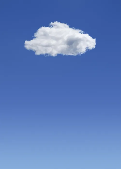 Gerahmter Druck : Wolke in einem blauen Himmel Gerahmter Druck : Wolke in einem blauen Himmel