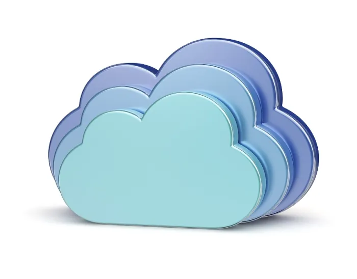 Gerahmter Druck : Cloud Computing-Kreativkonzept
