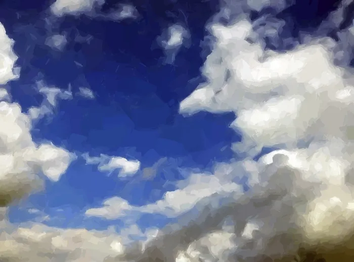 Gerahmter Druck : Himmelwolken über einem blauen Hintergrund Gerahmter Druck : Himmelwolken über einem blauen Hintergrund
