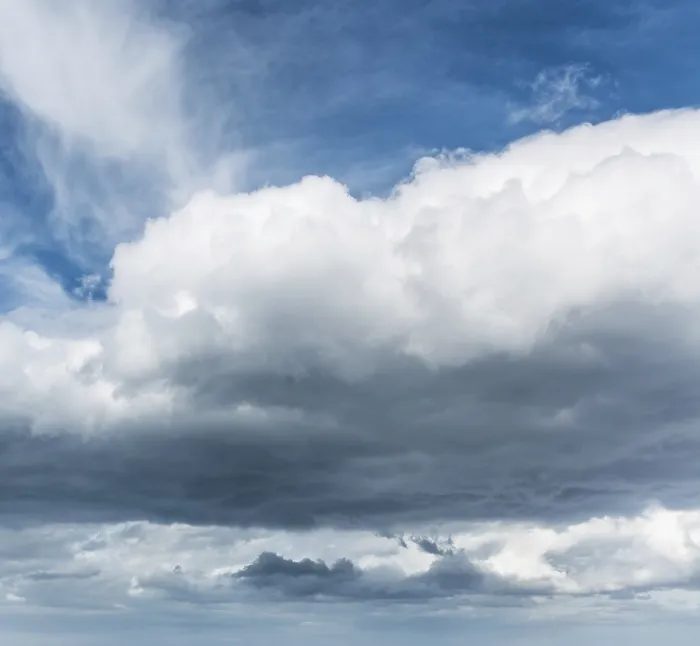 Gerahmter Druck : Wolken gegen einen blauen Himmel, Passatwolken, La Palma, Kanarische Inseln, Spanien Gerahmter Druck : Wolken gegen einen blauen Himmel, Passatwolken, La Palma, Kanarische Inseln, Spanien