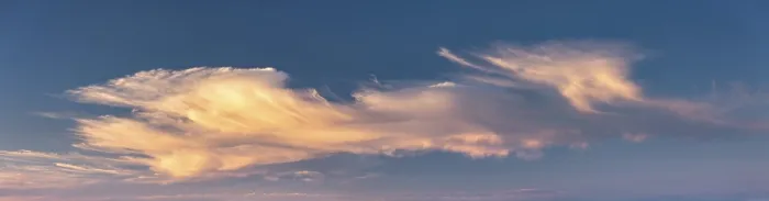 Gerahmter Druck : Abendliche Wolkenlandschaft, Panorama Gerahmter Druck : Abendliche Wolkenlandschaft, Panorama