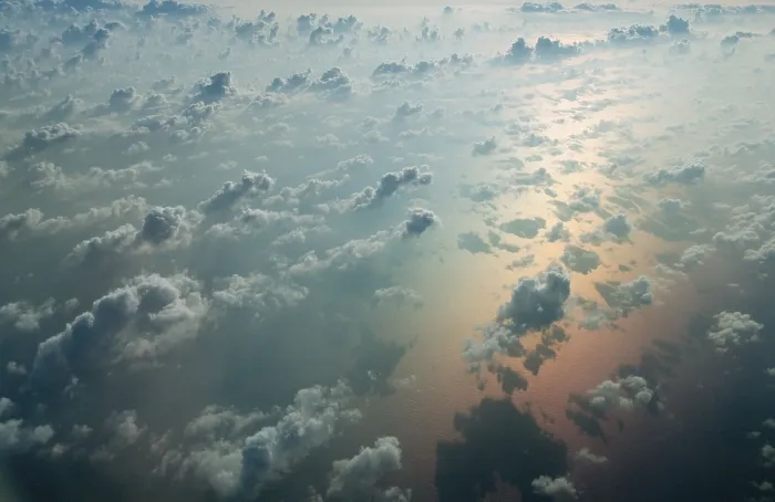 Gerahmter Druck : Wolken über dem Mittelmeer. Gerahmter Druck : Wolken über dem Mittelmeer.