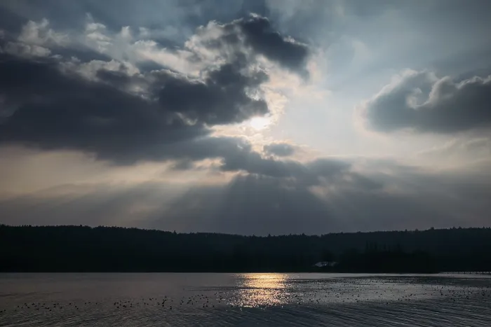 Gerahmter Druck : Wolkenverhang vor dem Bodensee Gerahmter Druck : Wolkenverhang vor dem Bodensee