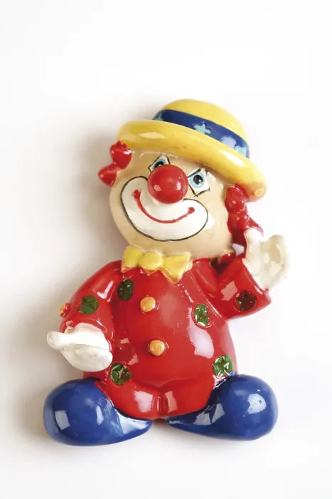 Gerahmter Druck : Klownfigur Gerahmter Druck : Klownfigur