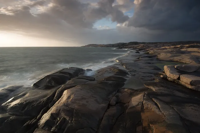 Gerahmter Druck : Küste, Ramsvik in Smögen, Bohuslän Gerahmter Druck : Küste, Ramsvik in Smögen, Bohuslän