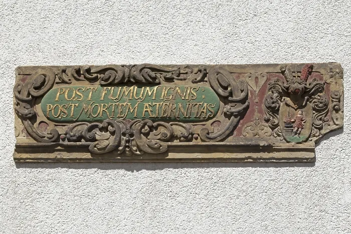 Gerahmter Druck : Wappen des Ältermannes Werner Kohne. Gerahmter Druck : Wappen des Ältermannes Werner Kohne.