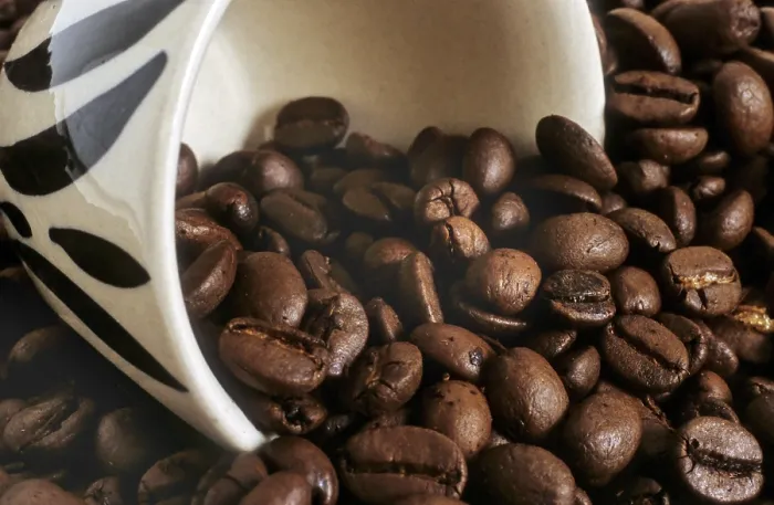 Gerahmter Druck : Kaffeebohnen Gerahmter Druck : Kaffeebohnen