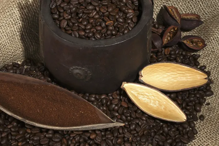 Gerahmter Druck : Kaffeebohnen Gerahmter Druck : Kaffeebohnen