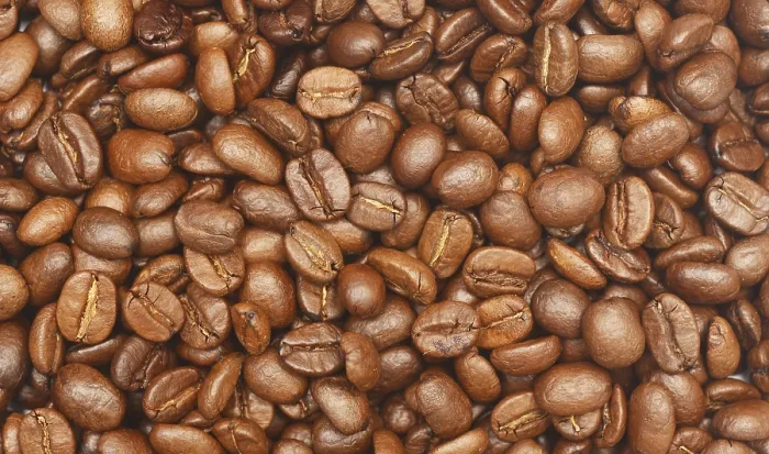 Gerahmter Druck : Kaffeebohnen-Hintergrund