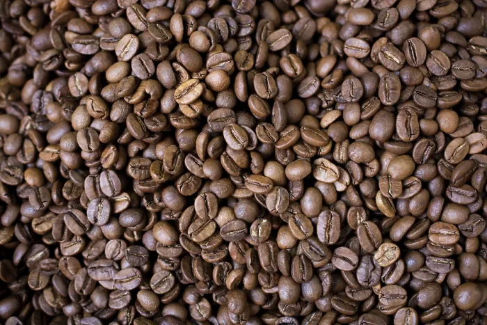 Gerahmter Druck : Kaffeebohnen-Textur oder Kaffeebohnen-Hintergrund Gerahmter Druck : Kaffeebohnen-Textur oder Kaffeebohnen-Hintergrund