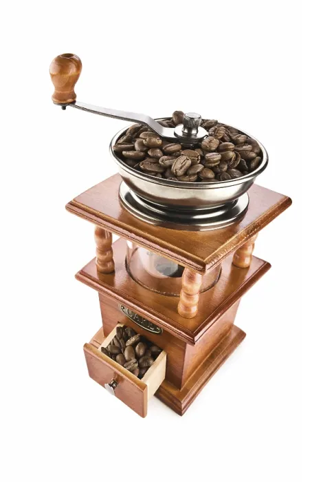 Gerahmter Druck : Kaffee-Mühle isoliert. Gerahmter Druck : Kaffee-Mühle isoliert.