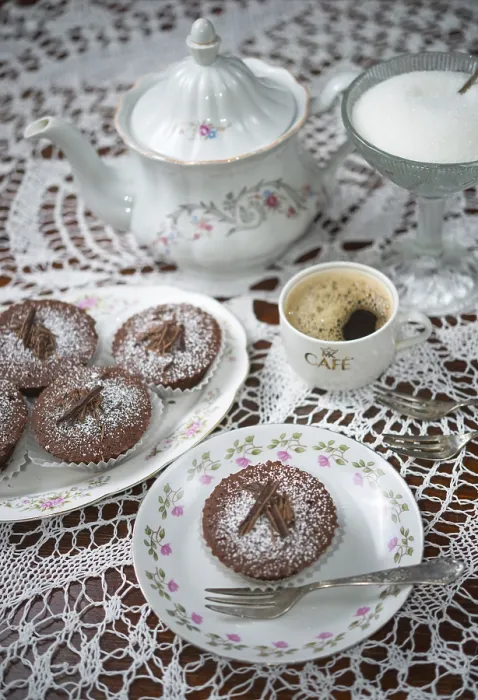Gerahmter Druck : Kaffee und Muffin Gerahmter Druck : Kaffee und Muffin