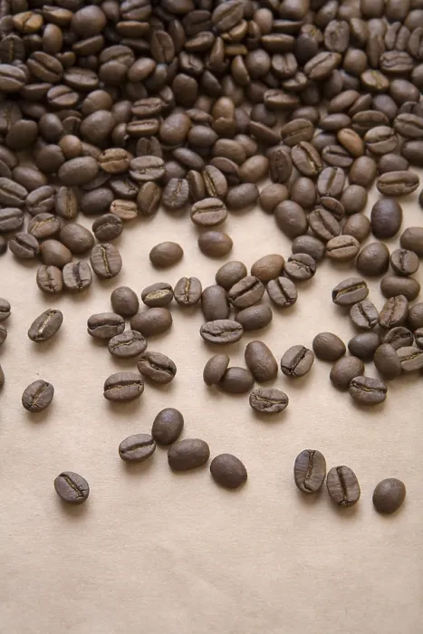 Gerahmter Druck : Kaffee auf Papier. Gerahmter Druck : Kaffee auf Papier.