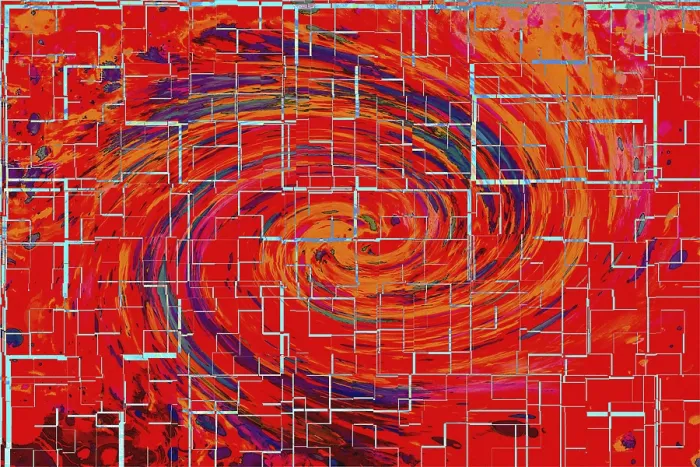 Gerahmter Druck : Farbige Spiralreihen Hintergrundmuster Gerahmter Druck : Farbige Spiralreihen Hintergrundmuster
