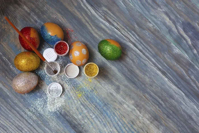 Gerahmter Druck : Farben Ostereier