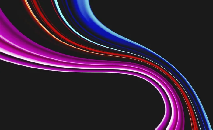 Gerahmter Druck : Farben wellen auf dunkler Hintergrund. Gerahmter Druck : Farben wellen auf dunkler Hintergrund.