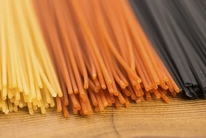 Gerahmter Druck : Drei-Farben-Pasta