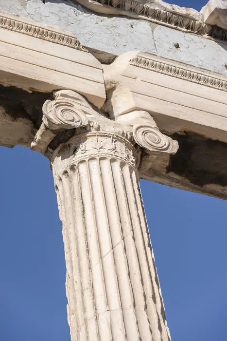 Gerahmter Druck : Säule am Erechtheion-Tempel Gerahmter Druck : Säule am Erechtheion-Tempel