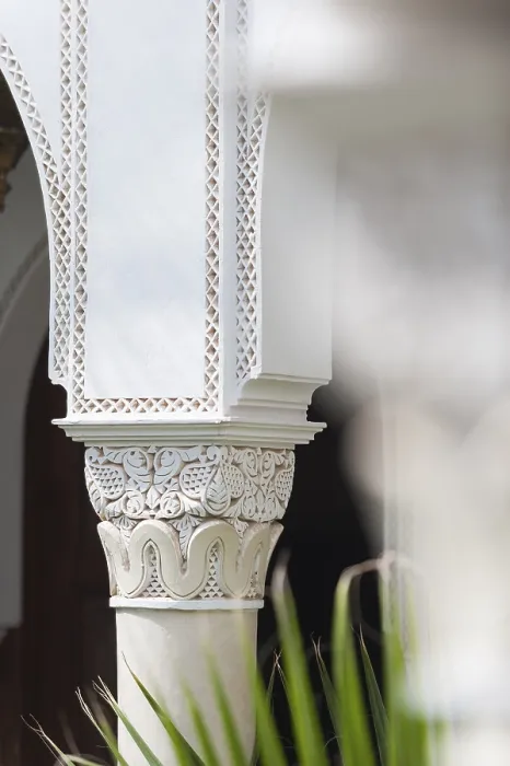 Gerahmter Druck : Säulen im Riad, Säule, traditionell. Gerahmter Druck : Säulen im Riad, Säule, traditionell.
