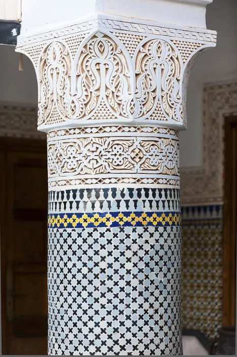 Gerahmter Druck : Säulen im Riad, Säule, traditionell. Gerahmter Druck : Säulen im Riad, Säule, traditionell.
