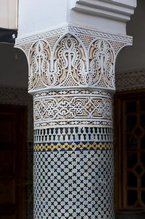 Gerahmter Druck : Säulen im Riad, Säule, traditionell. Gerahmter Druck : Säulen im Riad, Säule, traditionell.