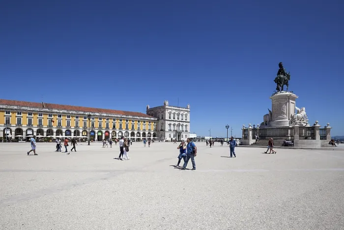 Gerahmter Druck : Handelsplatz, Praca do Comercio Gerahmter Druck : Handelsplatz, Praca do Comercio