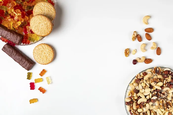 Gerahmter Druck : Vergleich von ungesund und gesund. Gerahmter Druck : Vergleich von ungesund und gesund.