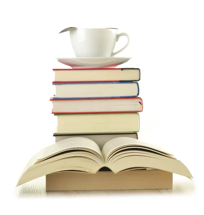 Gerahmter Druck : Komposition mit Büchern auf dem Tisch. Gerahmter Druck : Komposition mit Büchern auf dem Tisch.