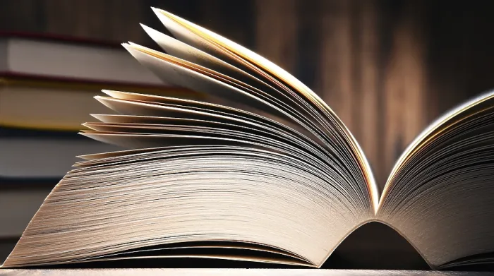 Gerahmter Druck : Komposition mit offener Buch auf dem Tisch. Gerahmter Druck : Komposition mit offener Buch auf dem Tisch.