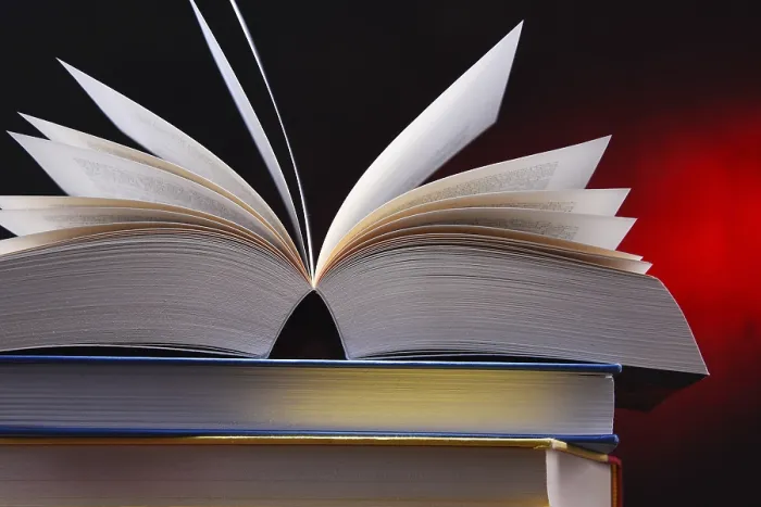 Gerahmter Druck : Komposition mit offener Buch auf dem Tisch. Gerahmter Druck : Komposition mit offener Buch auf dem Tisch.