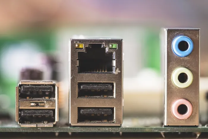 Gerahmter Druck : Computer-Steckdose-Adapter Audio-Anschlüsse Computer Gerahmter Druck : Computer-Steckdose-Adapter Audio-Anschlüsse Computer