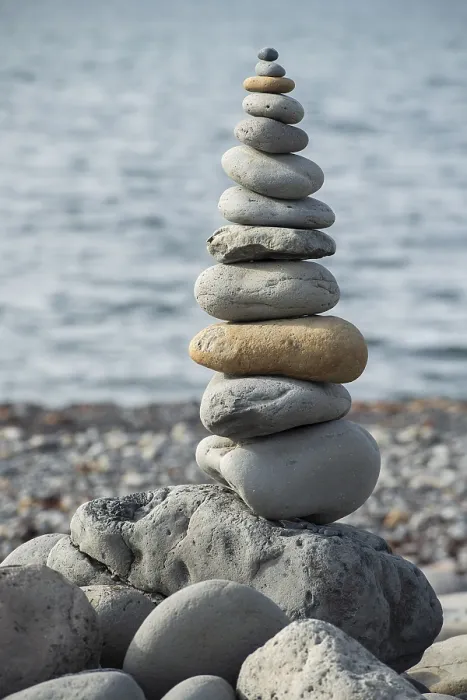 Gerahmter Druck : Konzept der Balance und Harmonie Gerahmter Druck : Konzept der Balance und Harmonie