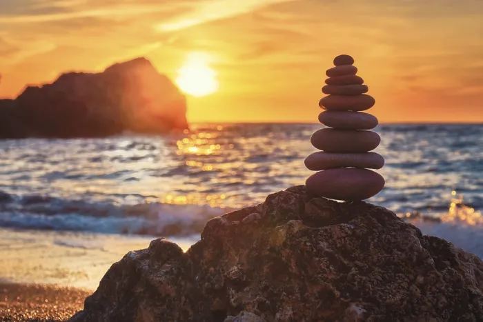 Gerahmter Druck : Konzept der Balance und Harmonie Gerahmter Druck : Konzept der Balance und Harmonie