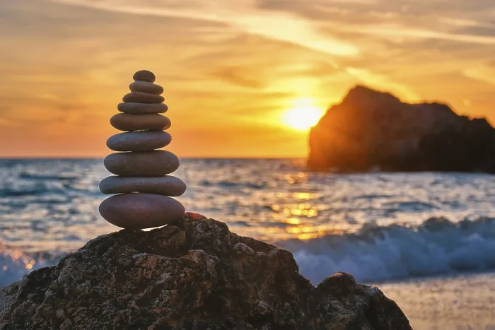 Gerahmter Druck : Konzept der Balance und Harmonie Gerahmter Druck : Konzept der Balance und Harmonie