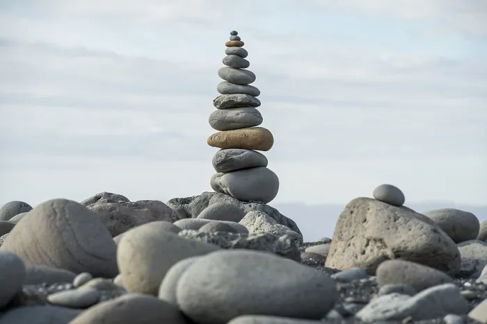 Gerahmter Druck : Konzept der Balance und Harmonie Gerahmter Druck : Konzept der Balance und Harmonie