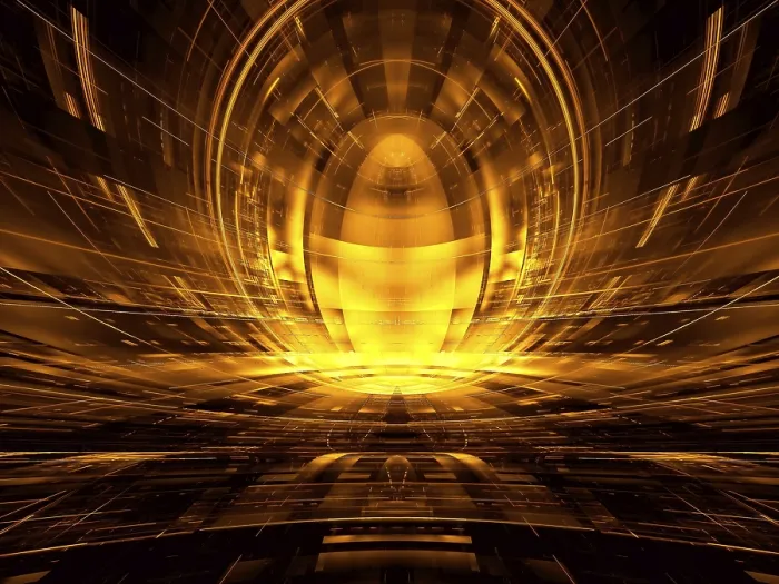 Gerahmter Druck : Konzept Sci-Fi oder esoterischer Hintergrund - abstrakte computer-generierte 3D-Illustration. Gerahmter Druck : Konzept Sci-Fi oder esoterischer Hintergrund - abstrakte computer-generierte 3D-Illustration.