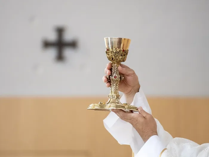 Gerahmter Druck : Weihung des Weines, Eucharistie Gerahmter Druck : Weihung des Weines, Eucharistie