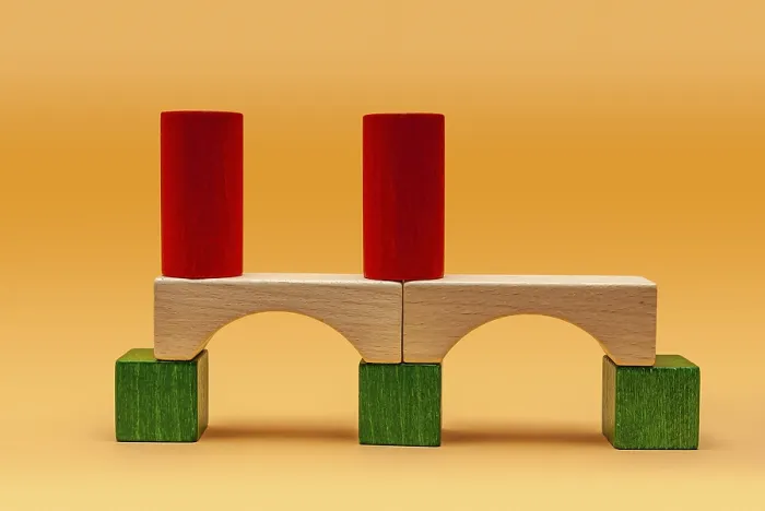 Gerahmter Druck : Bau eines Brücken oder Viadukts Gerahmter Druck : Bau eines Brücken oder Viadukts