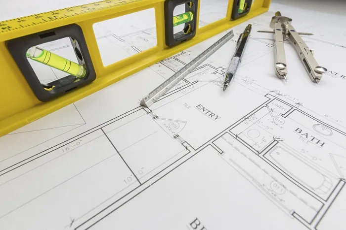 Gerahmter Druck : Bauwerksniveau, Ingenieurstift. Gerahmter Druck : Bauwerksniveau, Ingenieurstift.
