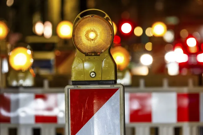 Gerahmter Druck : Baustelle im Straßenbau Gerahmter Druck : Baustelle im Straßenbau